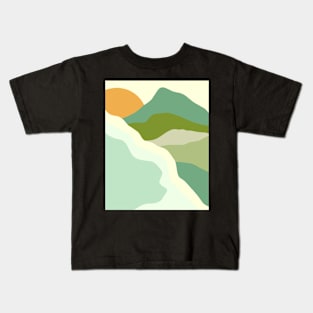 Minimal Landscape #11 - Modern Abstract Print Kids T-Shirt